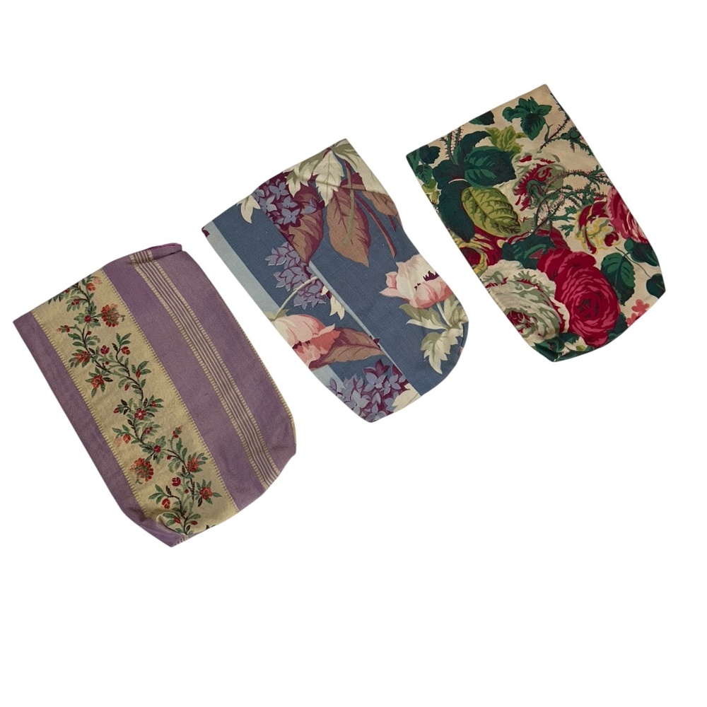 Joyce Ames Custom Made Vintage Shabby Chic Cabbage Rose florals simple bags 3